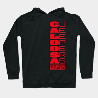 Red Vertical Logo Hoodie